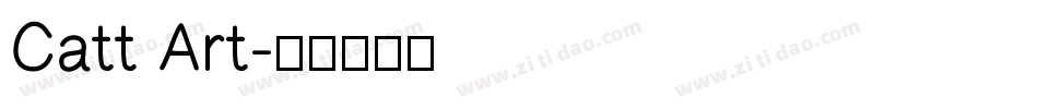 Catt Art字体转换